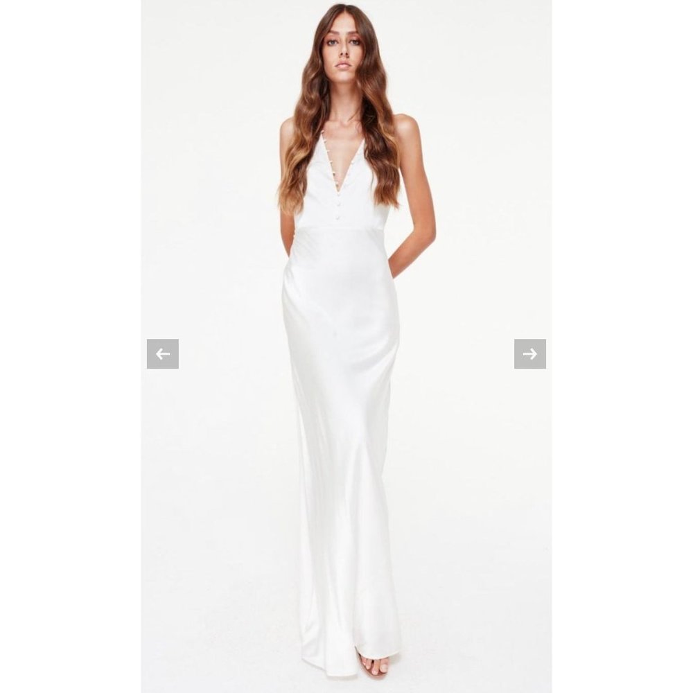 CAMI NYC Eliza Gown in White Size M - Picture 4 of 14